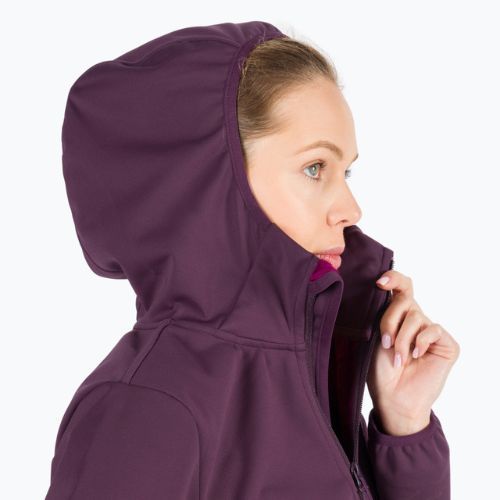 Jack Wolfskin jachetă softshell pentru femei Windhain Hoody mov 1307481