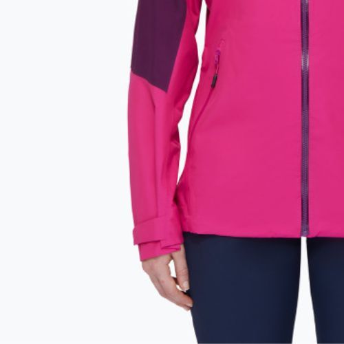 MAMMUT jachetă de ploaie cu glugă pentru femei Convey Tour HS cu glugă roz