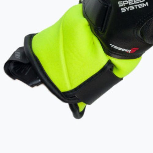 Mănușă de schi pentru bărbați LEKI Worldcup Race Flex S Speed System negru-verde 649802301080