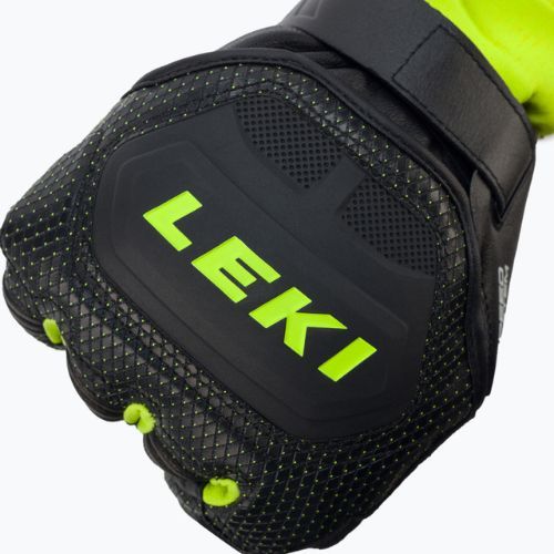 Mănușă de schi pentru bărbați LEKI Worldcup Race Flex S Speed System negru-verde 649802301080