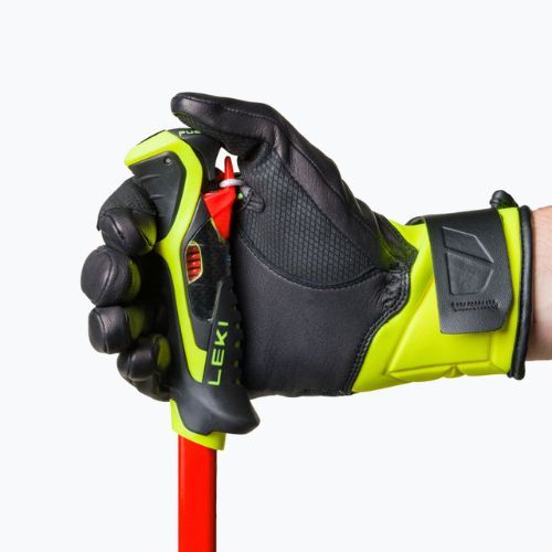 LEKI Worldcup Race Speed 3D mănușă de schi pentru bărbați negru-verde 650801301090