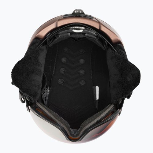 Cască de schi CASCO SP-2 Carbonic Visor maro 07.3733