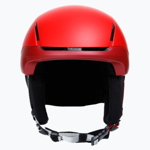 Căști de schi pentru copii Dainese Scarabeo Elemento metallic red/white logo