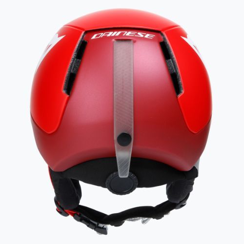 Căști de schi pentru copii Dainese Scarabeo Elemento metallic red/white logo