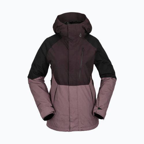 Volcom Aris Ins Gore maro/negru jachetă de snowboard H0452311