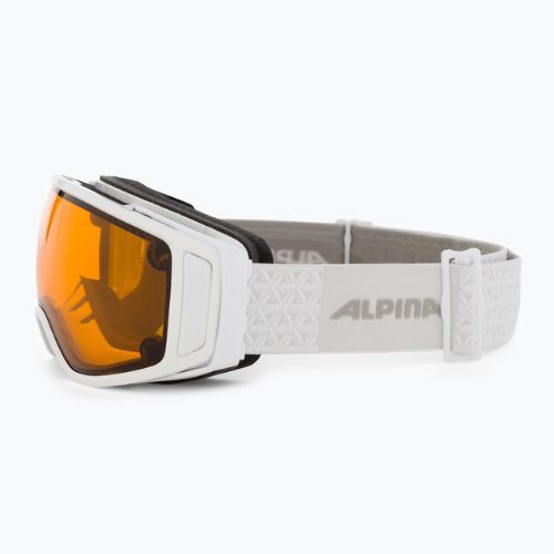 Ochelari de schi Alpina Double Jack Mag Q-Lite white gloss/mirror black