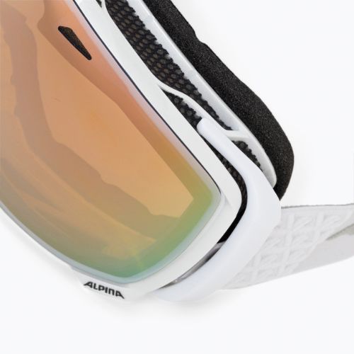 Ochelari de schi Alpina Estetica Q-Lite pearlwhite gloss/mandarin sph