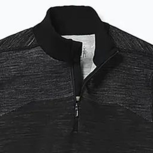 Tricou termic Smartwool Intraknit Merino 200 1/4 Zip pentru bărbați negru 16260