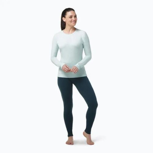 Smartwool Merino 250 Baselayer Crew pentru femei în cutie tricou termic turcoaz 16370