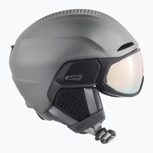 Cască de schi Alpina Alto QV gunmetal matt