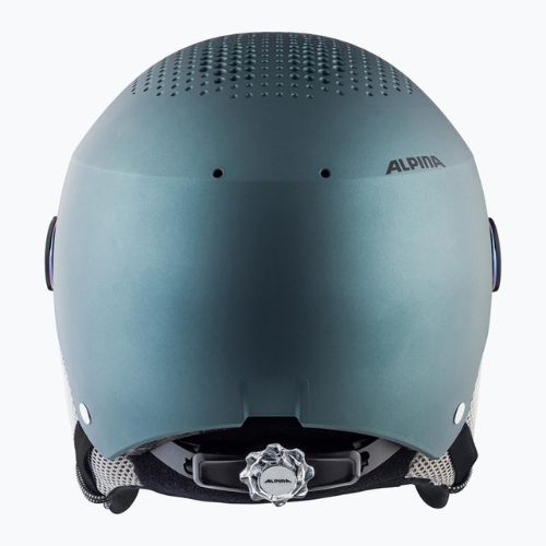Cască de schi Alpina Arber Visor Q Lite petrol/green matt