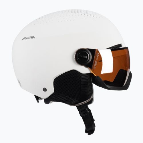 Cască de schi Alpina Arber Visor Q Lite white matt