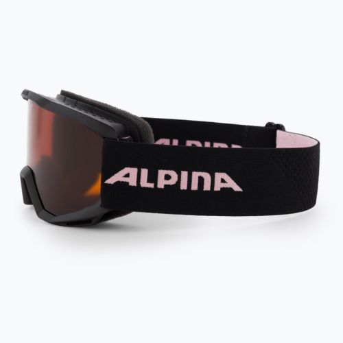 Ochelari de schi pentru copii Alpina Piney black/rose matt/orange