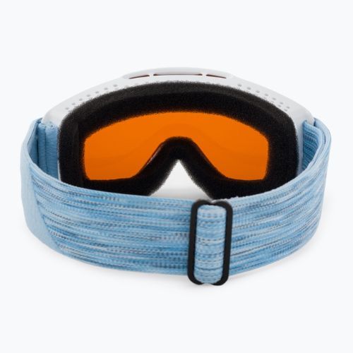 Ochelari de schi pentru copii Alpina Piney white/skyblue matt/orange