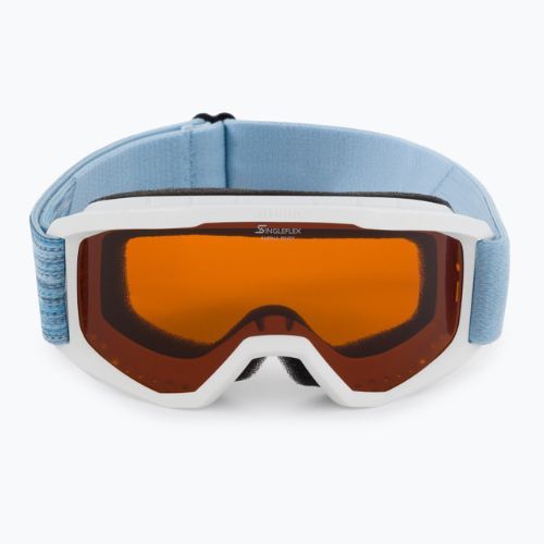 Ochelari de schi pentru copii Alpina Piney white/skyblue matt/orange