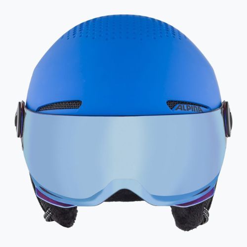 Căști de schi pentru copii Alpina Zupo Visor Q-Lite blue matt