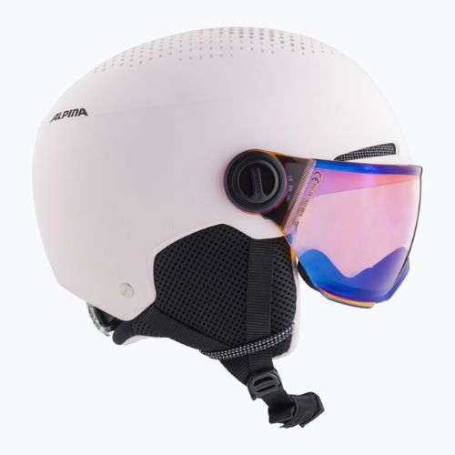 Căști de schi pentru copii Alpina Zupo Visor Q-Lite rose matt