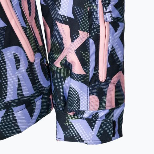 Jachetă de snowboard pentru copii ROXY Jet Ski 2021 true black sunbeam lettering