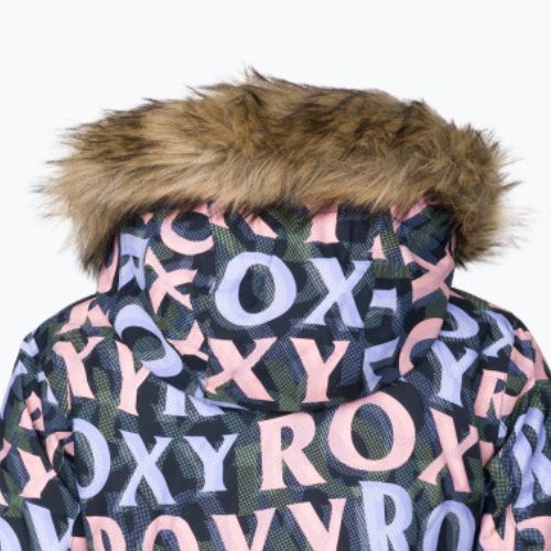 Jachetă de snowboard pentru copii ROXY Jet Ski 2021 true black sunbeam lettering