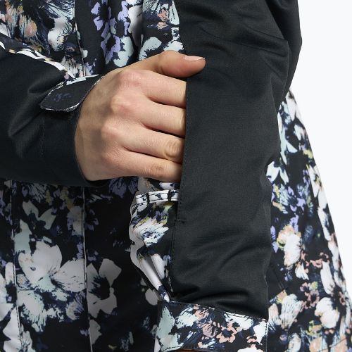 Jachetă de snowboard pentru femei ROXY Jetty Block 2021 true black black flowers