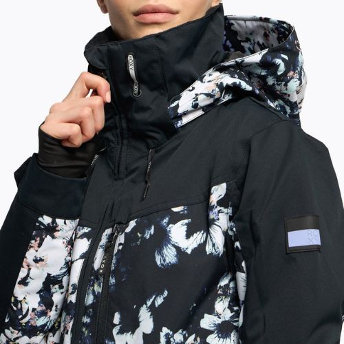Jachetă de snowboard pentru femei ROXY Presence Parka 2021 true black black flowers