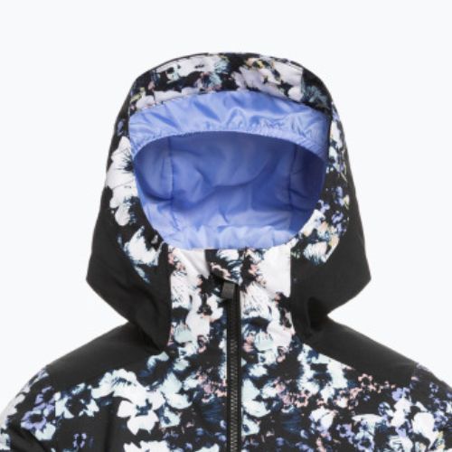 Jachetă de snowboard pentru copii ROXY Silverwinter 2021 true black black flowers