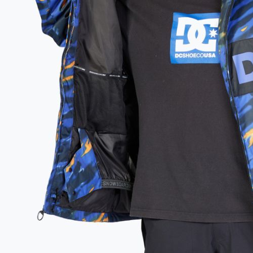 Jachetă de snowboard pentru bărbați DC Propaganda angled tie dye royal blue