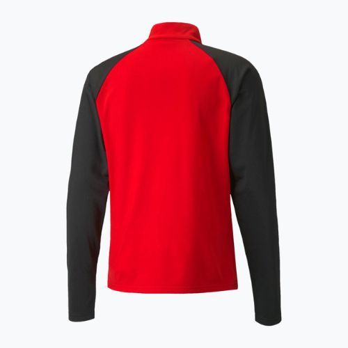 PUMA Teamliga 1/4 Zip Top fotbal bluză de trening roșu/negru 657236_01