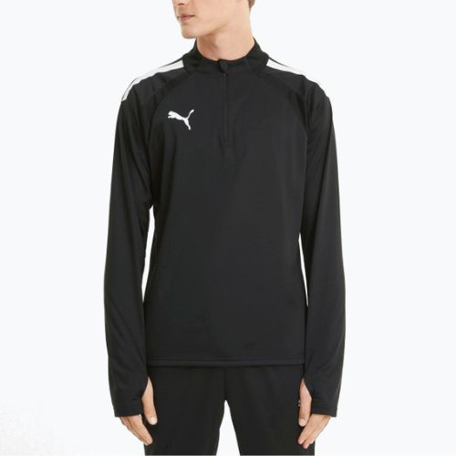 PUMA Teamliga 1/4 Zip Top fotbal pulover negru 657236_03