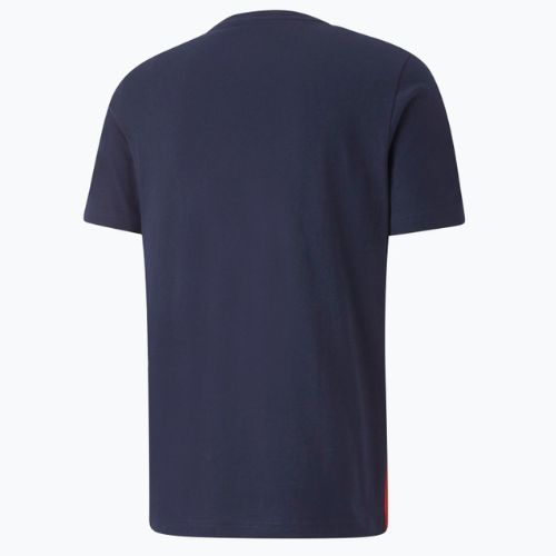 Tricou de antrenament pentru bărbați PUMA ESS+ Colorblock Tee albastru marin și roșu 848770_06
