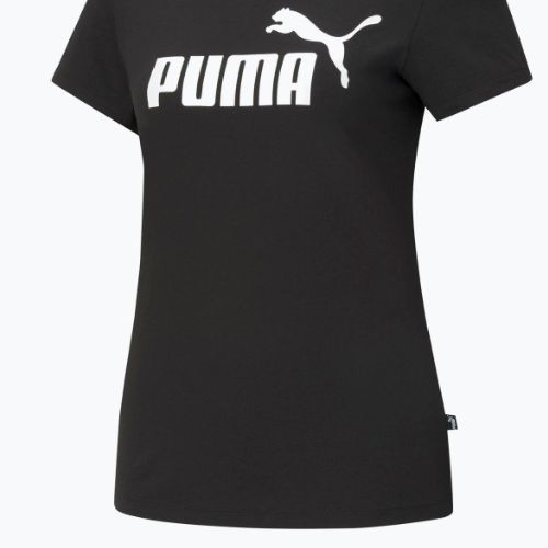 Tricou de antrenament pentru femei PUMA ESS Logo Tee negru 586774_01
