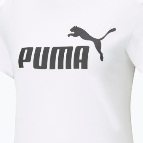 Tricou de antrenament pentru femei PUMA ESS Logo Tee alb 586774_02