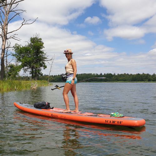 Bass SUP Explorer bord portocaliu-gri