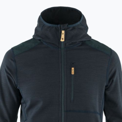 Hanorac de trekking pentru bărbați Fjällräven Keb Fleece Hoodie albastru marin F81878