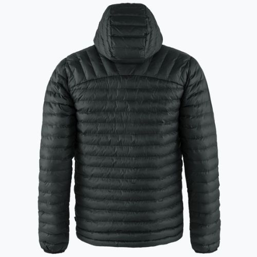 Bărbați Fjällräven Expedition Latt Hoodie jachetă cu glugă în jos negru F86119