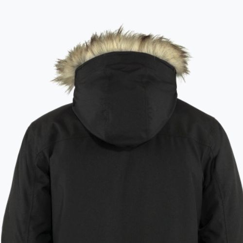 Bărbați Fjällräven Nuuk Parka jachetă în jos negru F86668