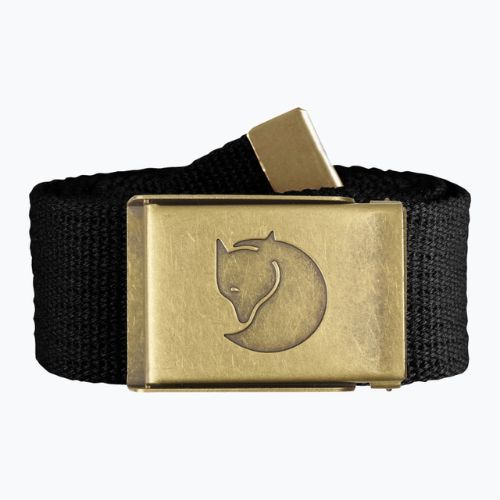 Fjällräven Canvas Brass Belt negru F77297