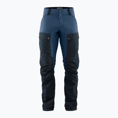 Pantaloni de trekking pentru bărbați Fjällräven Keb Trousers Reg albastru marin și negru F85656R