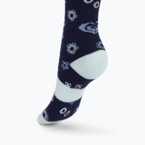 Șosete de snowboard pentru copii ROXY Frosty 2021 medieval blue neo logo