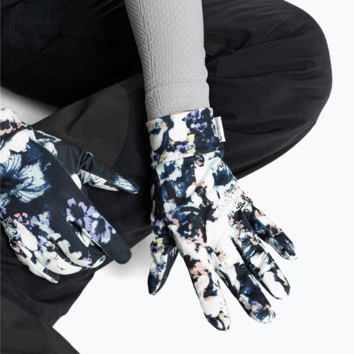 Mănuși de snowboard pentru femei ROXY Hydrosmart Liner 2021 true black black flowers
