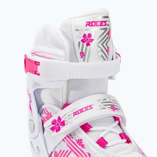 Patine pentru copii Roces Jokey Ice 3.0 Girl white/pink
