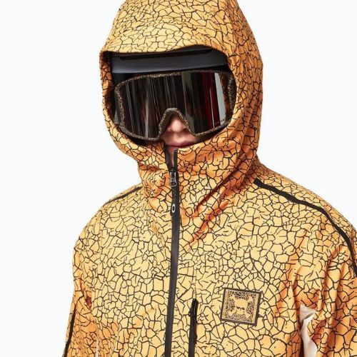 Oakley TC Gunn 2.0 RC Shell jachetă de snowboard pentru bărbați alb și galben FOA403429
