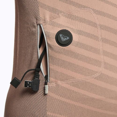 Bluză termică damă ROXY Base Layer Top Warmlink gray violet