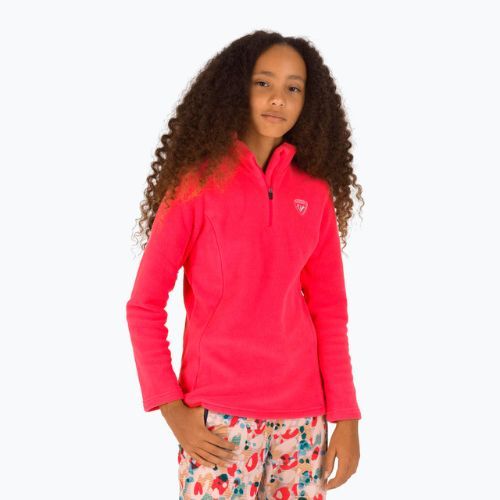 Pulover de schi pentru copii Rossignol 1/2 Zip Fleece pink