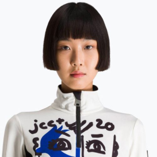 Hanorac de schi pentru femei Rossignol Bessy 1/2 Zip Top white