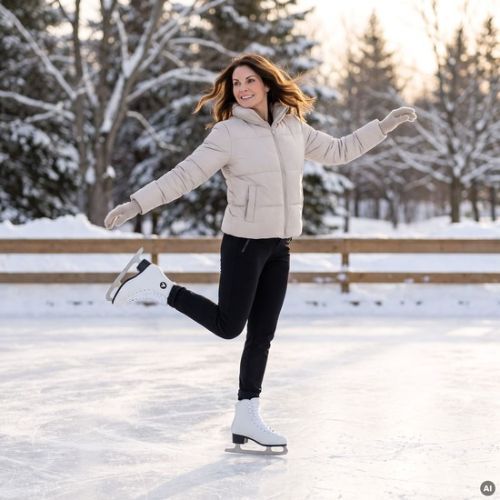 Patine artistice pentru femei ATTABO albe FS