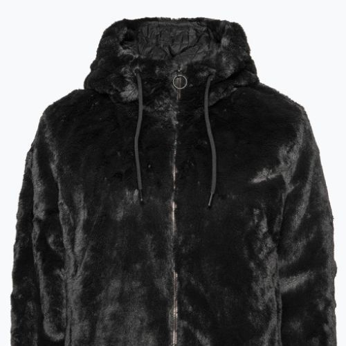 Jachetă de blană pentru femei CMP Fix Hood negru 32K0316/U901
