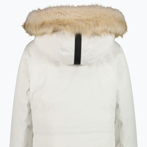 Jacheta de ploaie cu glugă cu fermoar CMP Parka Zip Hood pentru femei  alb 32K3206F