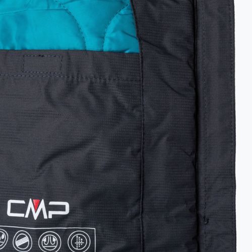 Jachetă hibridă pentru bărbați CMP Fix Hood gri închis 32Z1847/U423