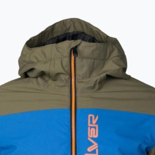 Jachetă snowboard pentru copii Quiksilver Side Hit verde-albastru EQBTJ03158